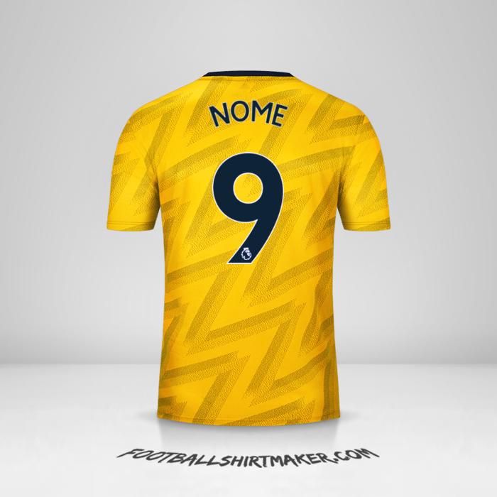 Maglia Arsenal 2019/20 Seconda -  nome - 9