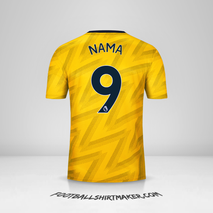 Jersey Arsenal 2019/20 Alternatif -  nama - 9