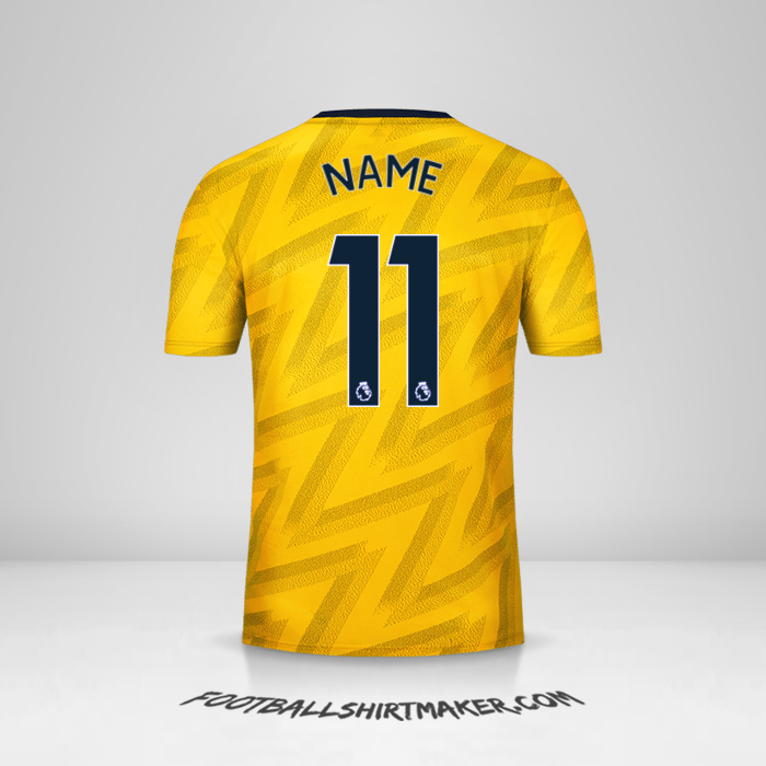 Jersey Arsenal 2019/20 Away -  name - 11