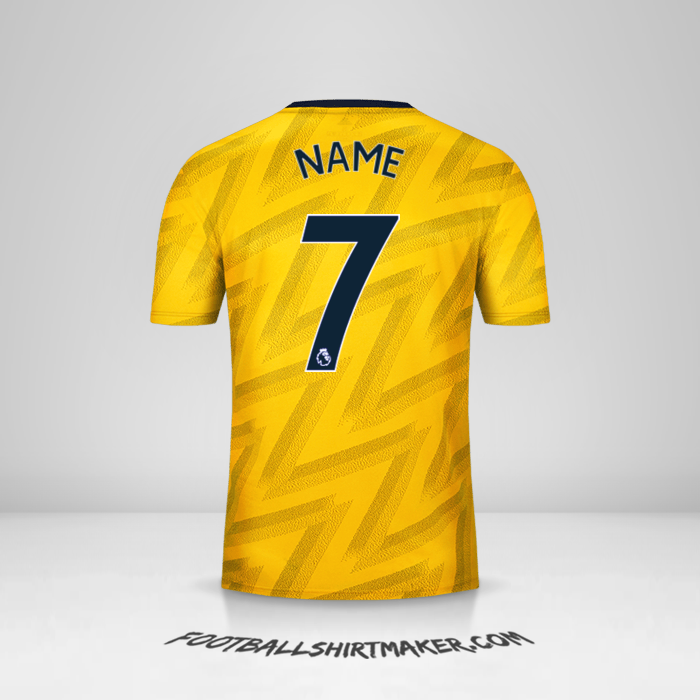 Trikot Arsenal 2019/20 Auswärts -  name - 7