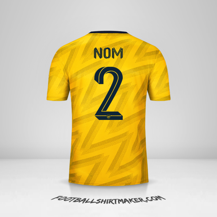 Maillot Arsenal Cup 2019/20 Extérieur -  nom - 2