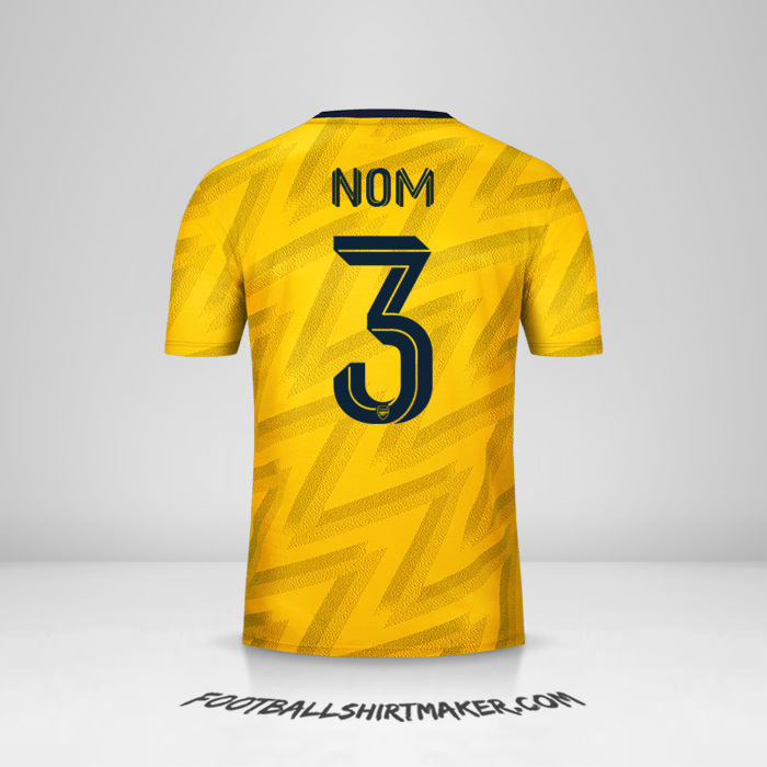 Maillot Arsenal Cup 2019/20 Extérieur -  nom - 3
