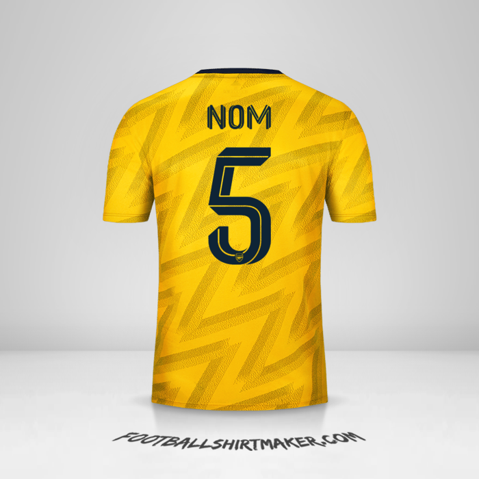 Maillot Arsenal Cup 2019/20 Extérieur -  nom - 5