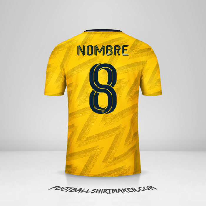 Camiseta Arsenal Cup 2019/20 Visita -  nombre - 8