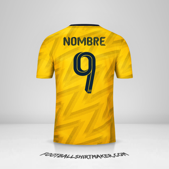 Camiseta Arsenal Cup 2019/20 Visita -  nombre - 9