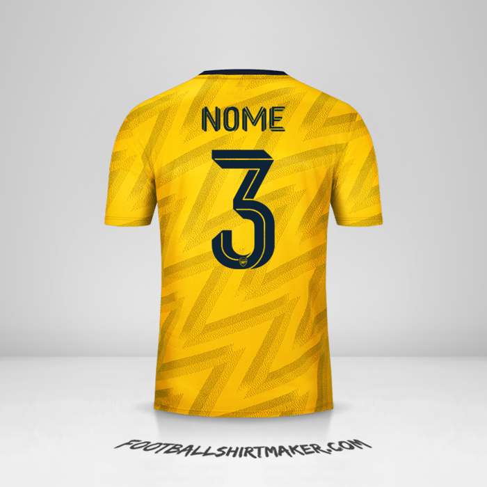 Maglia Arsenal Cup 2019/20 Seconda -  nome - 3