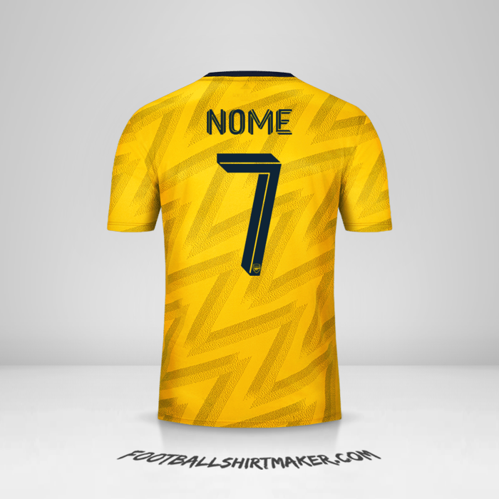 Maglia Arsenal Cup 2019/20 Seconda -  nome - 7
