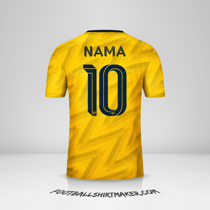 Jersey Arsenal Cup 2019/20 Alternatif -  nama - 10