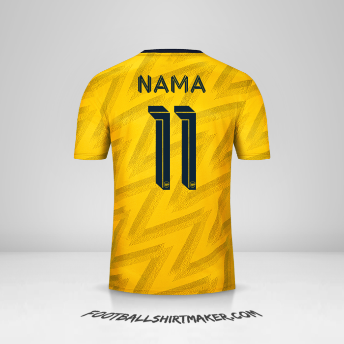 Jersey Arsenal Cup 2019/20 Alternatif -  nama - 11