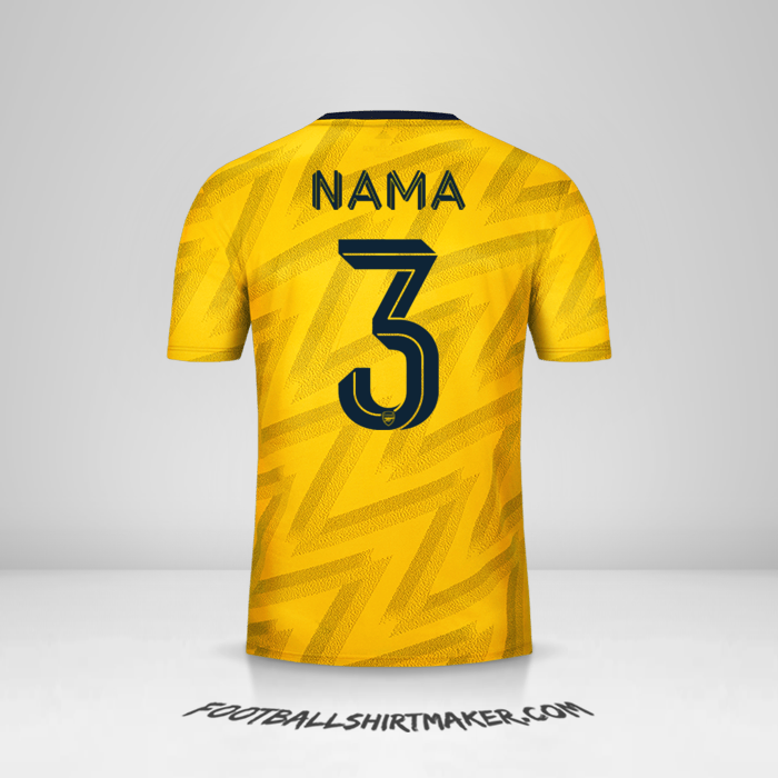 Jersey Arsenal Cup 2019/20 Alternatif -  nama - 3