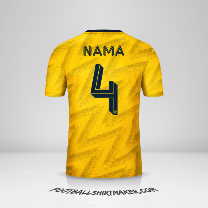 Jersey Arsenal Cup 2019/20 Alternatif -  nama - 4