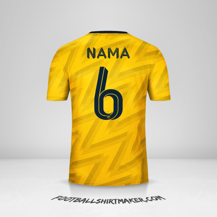 Jersey Arsenal Cup 2019/20 Alternatif -  nama - 6