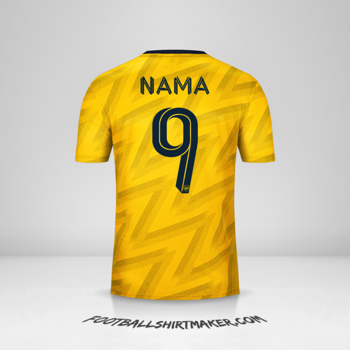Jersey Arsenal Cup 2019/20 Alternatif -  nama - 9