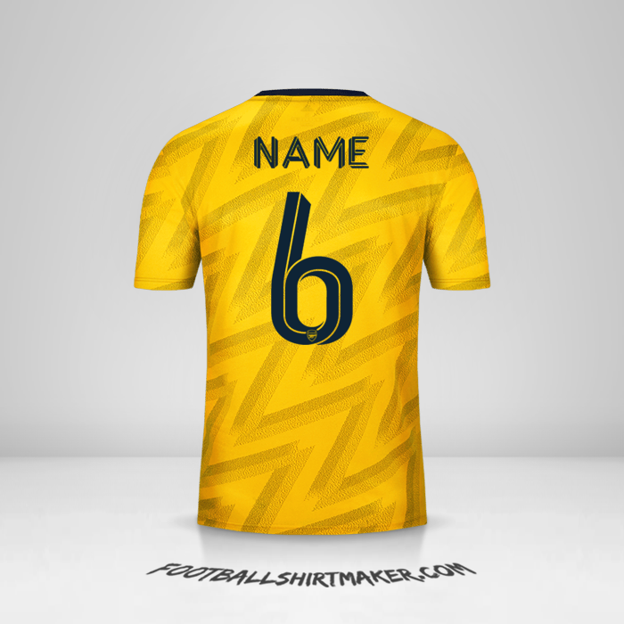 Jersey Arsenal Cup 2019/20 Away -  name - 6