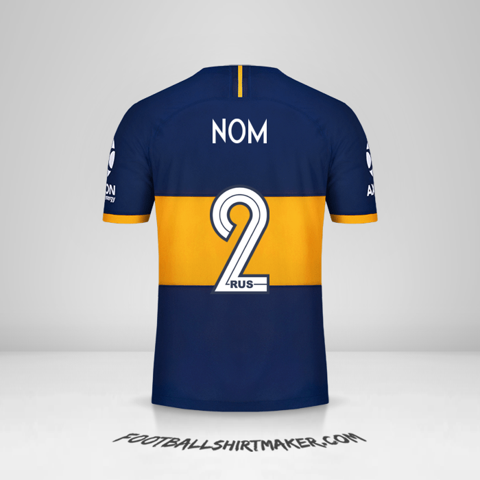 Maillot Boca Juniors 2019/20 -  nom - 2