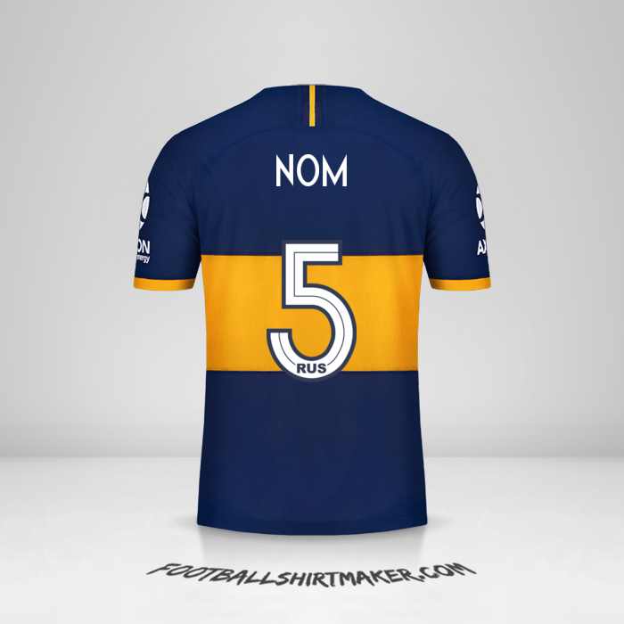 Maillot Boca Juniors 2019/20 -  nom - 5