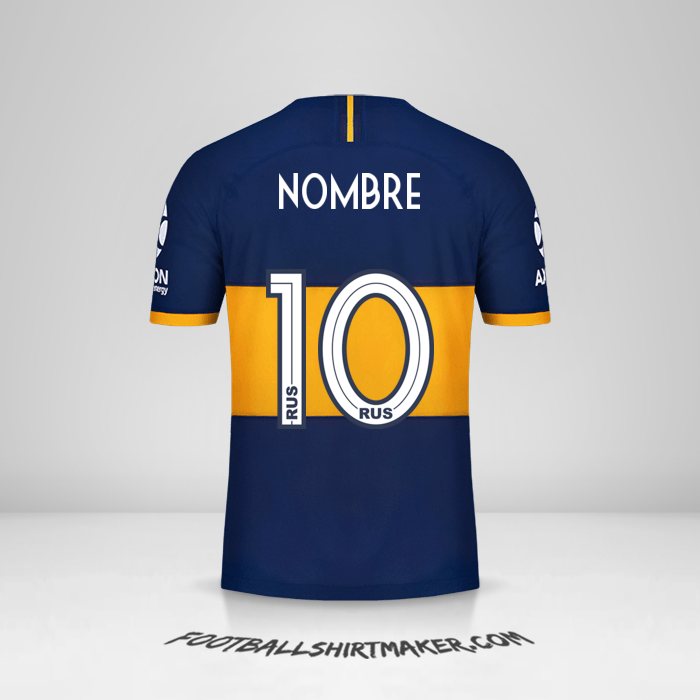 Camiseta Boca Juniors 2019/20 -  nombre - 10