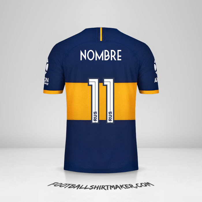 Jersey Boca Juniors 2019/20 -  nombre - 11