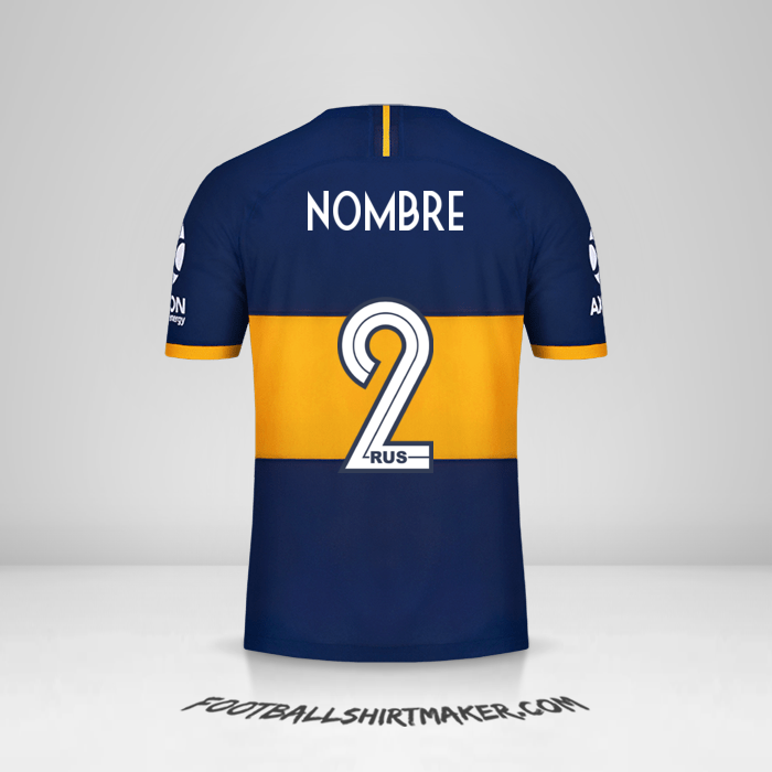 Camiseta Boca Juniors 2019/20 -  nombre - 2