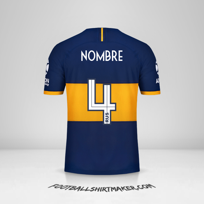 Jersey Boca Juniors 2019/20 -  nombre - 4