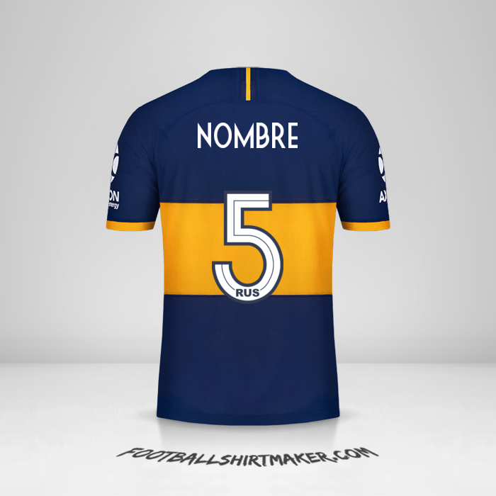 Camiseta Boca Juniors 2019/20 -  nombre - 5