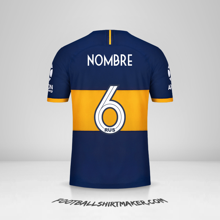 Camiseta Boca Juniors 2019/20 -  nombre - 6
