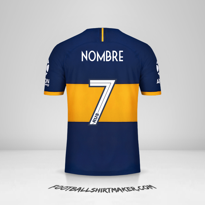Jersey Boca Juniors 2019/20 -  nombre - 7