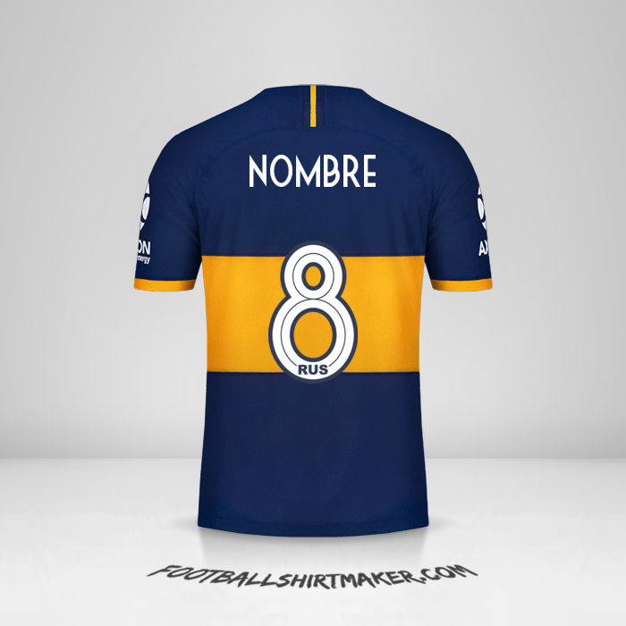 Jersey Boca Juniors 2019/20 -  nombre - 8