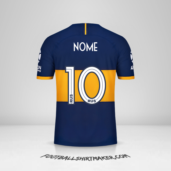 Camisa Boca Juniors 2019/20 -  nome - 10