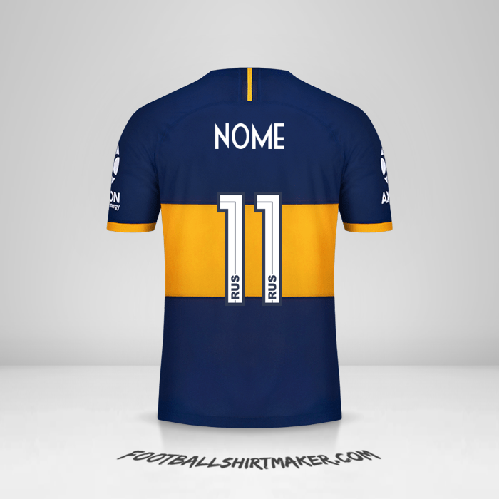 Camisola Boca Juniors 2019/20 -  nome - 11