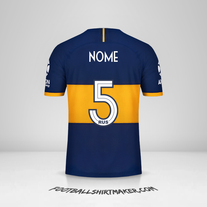 Camisola Boca Juniors 2019/20 -  nome - 5