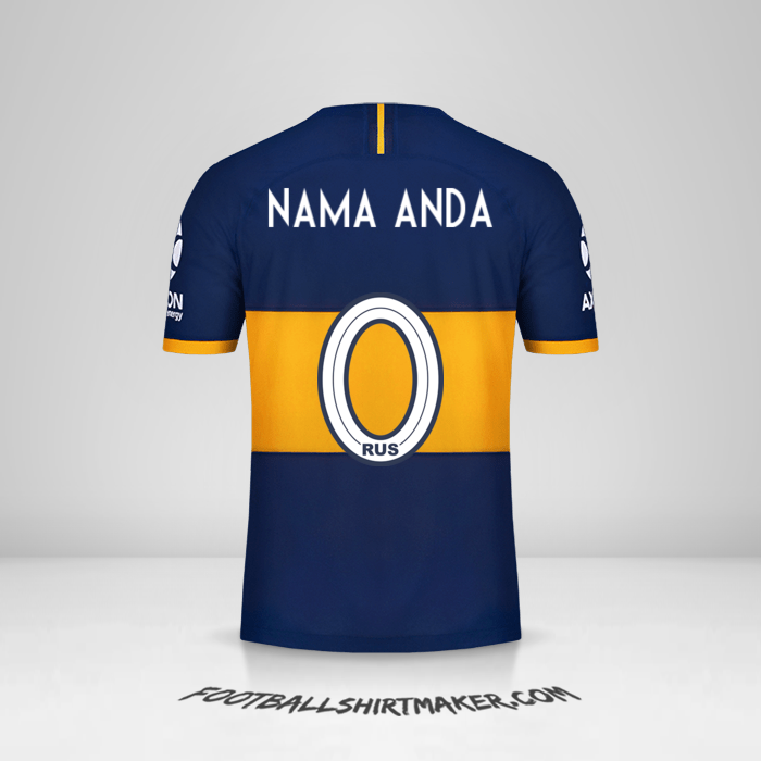 Jersey Boca Juniors 2019/20 -  nama anda - 0