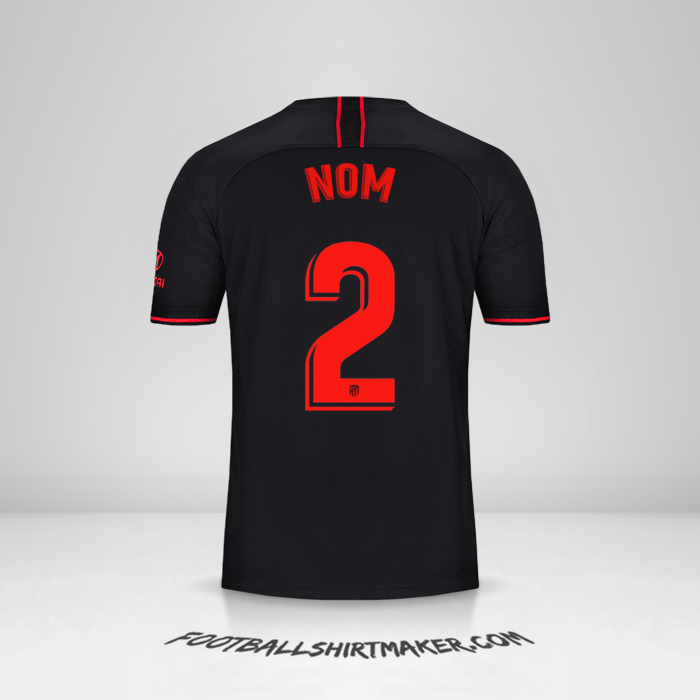 Maillot Atletico Madrid 2019/20 Extérieur -  nom - 2