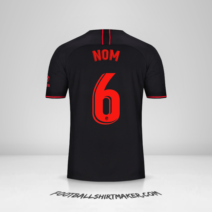 Maillot Atletico Madrid 2019/20 Extérieur -  nom - 6