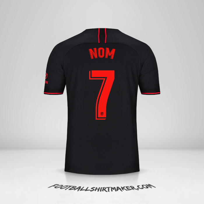 Maillot Atletico Madrid 2019/20 Extérieur -  nom - 7