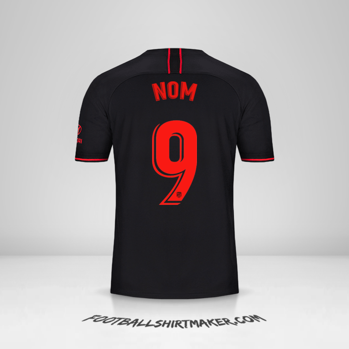 Maillot Atletico Madrid 2019/20 Extérieur -  nom - 9