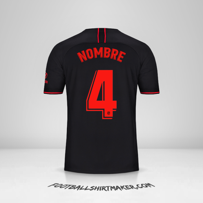 Jersey Atletico Madrid 2019/20 Visita -  nombre - 4