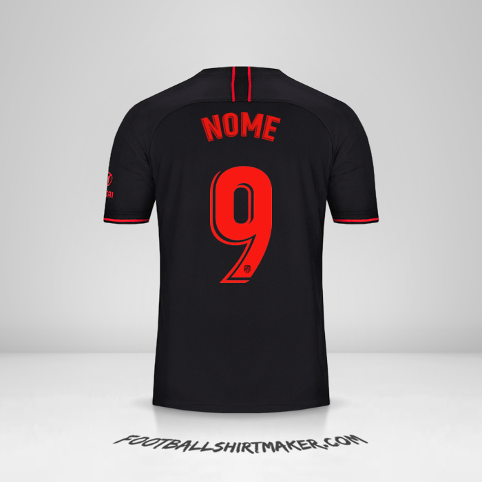 Maglia Atletico Madrid 2019/20 Seconda -  nome - 9