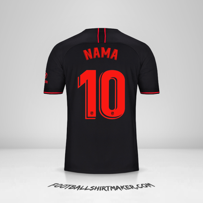 Jersey Atletico Madrid 2019/20 Alternatif -  nama - 10
