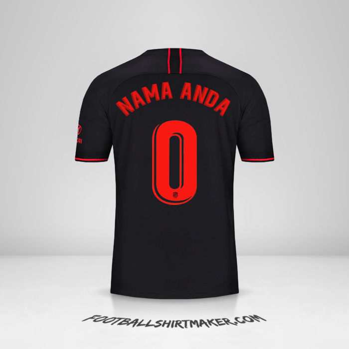 Jersey Atletico Madrid 2019/20 II -  nama anda - 0