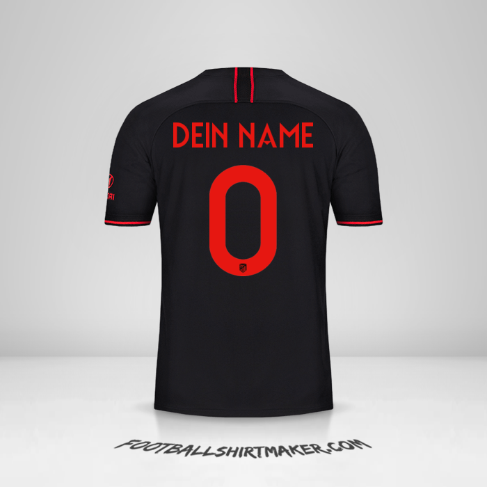Trikot Atletico Madrid Cup 2019/20 II -  dein name - 0