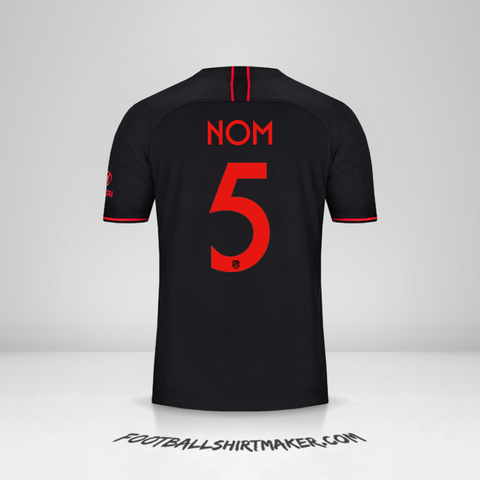 Maillot Atletico Madrid Cup 2019/20 Extérieur -  nom - 5