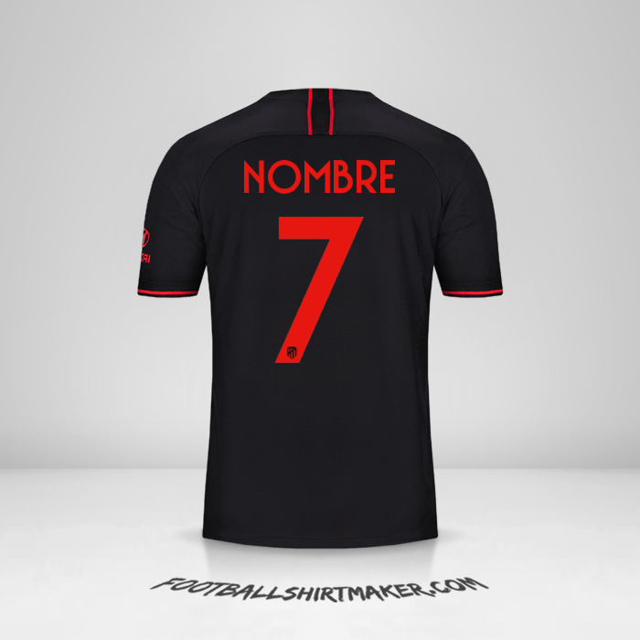 Jersey Atletico Madrid Cup 2019/20 Visita -  nombre - 7