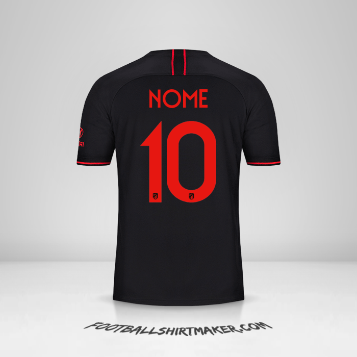 Camisa Atletico Madrid Cup 2019/20 Alternativa -  nome - 10