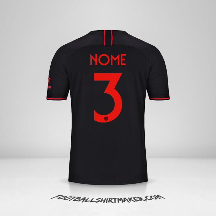 Camisola Atletico Madrid Cup 2019/20 Alternativa -  nome - 3