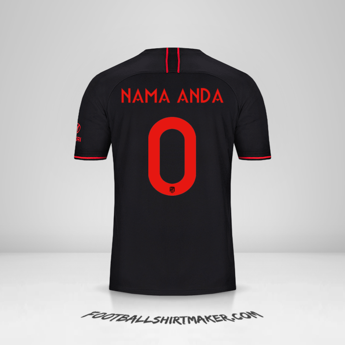 Jersey Atletico Madrid Cup 2019/20 II -  nama anda - 0