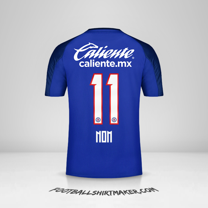 Maillot Cruz Azul 2019/20 -  nom - 11