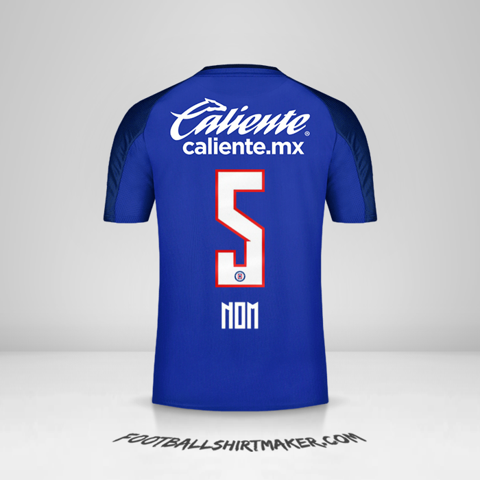 Maillot Cruz Azul 2019/20 -  nom - 5