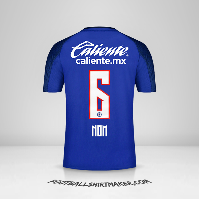 Maillot Cruz Azul 2019/20 -  nom - 6