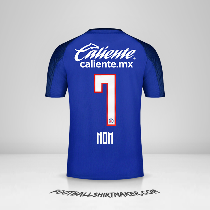 Maillot Cruz Azul 2019/20 -  nom - 7